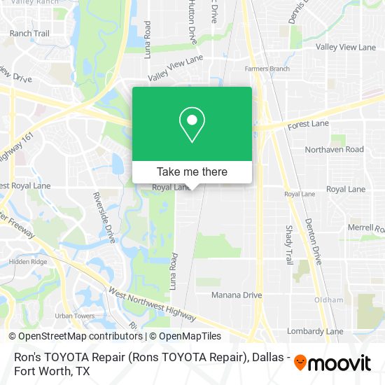 Ron's TOYOTA Repair (Rons TOYOTA Repair) map