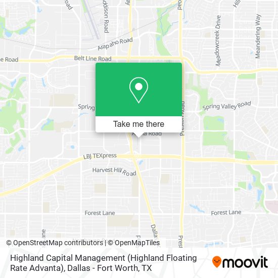 Highland Capital Management (Highland Floating Rate Advanta) map