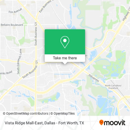 Vista Ridge Mall-East map