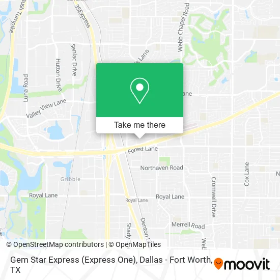 Gem Star Express (Express One) map