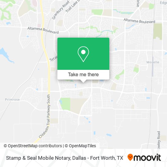 Stamp & Seal Mobile Notary map