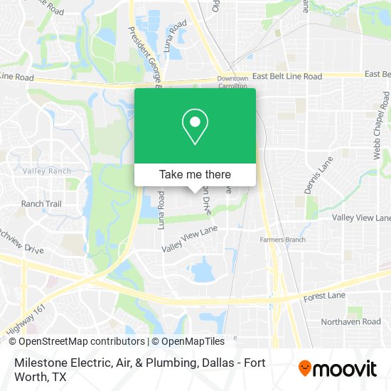 Mapa de Milestone Electric, Air, & Plumbing