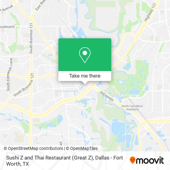 Mapa de Sushi Z and Thai Restaurant (Great Z)