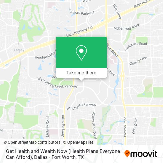 Get Health and Wealth Now (Health Plans Everyone Can Afford) map