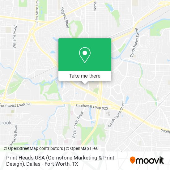 Mapa de Print Heads USA (Gemstone Marketing & Print Design)