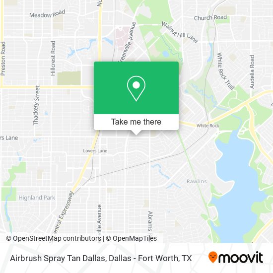 Airbrush Spray Tan Dallas map