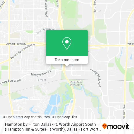 Hampton by Hilton Dallas / Ft. Worth Airport South (Hampton Inn & Suites-Ft Worth) map