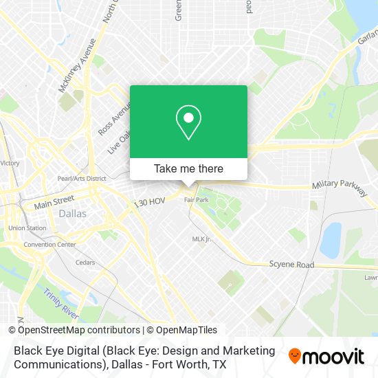 Mapa de Black Eye Digital (Black Eye: Design and Marketing Communications)