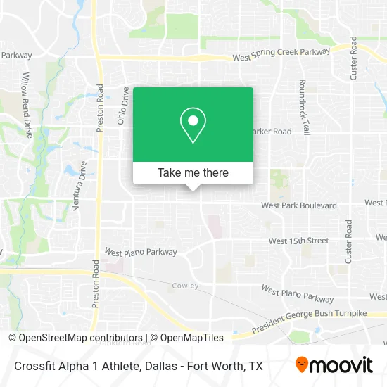 Crossfit Alpha 1 Athlete map