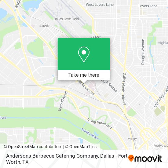 Mapa de Andersons Barbecue Catering Company