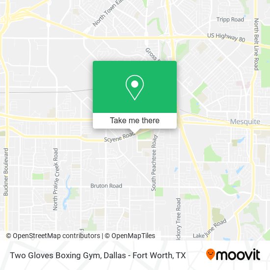 Two Gloves Boxing Gym map