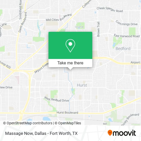 Massage Now map