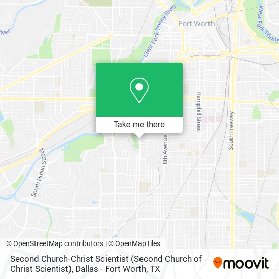 Second Church-Christ Scientist map