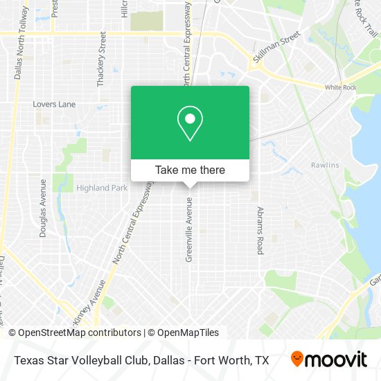 Mapa de Texas Star Volleyball Club