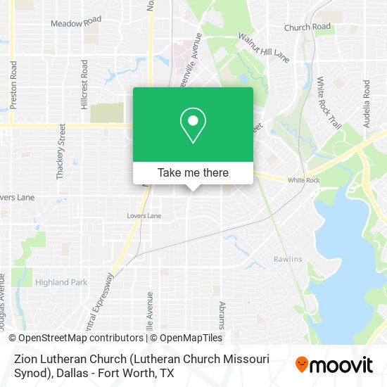 Mapa de Zion Lutheran Church (Lutheran Church Missouri Synod)