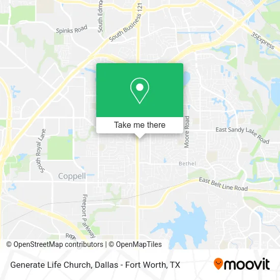 Generate Life Church map