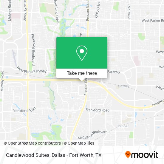 Mapa de Candlewood Suites
