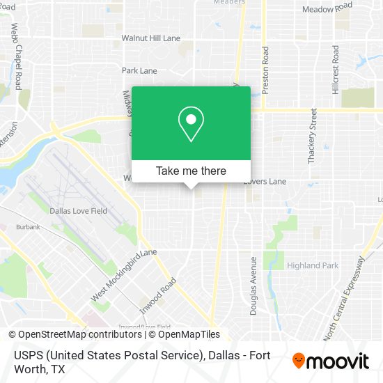 Mapa de USPS (United States Postal Service)