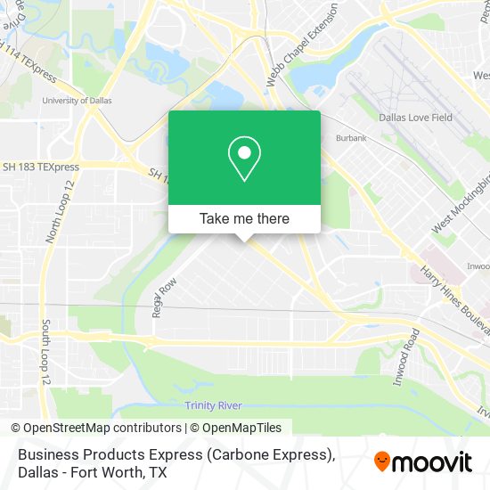 Mapa de Business Products Express (Carbone Express)