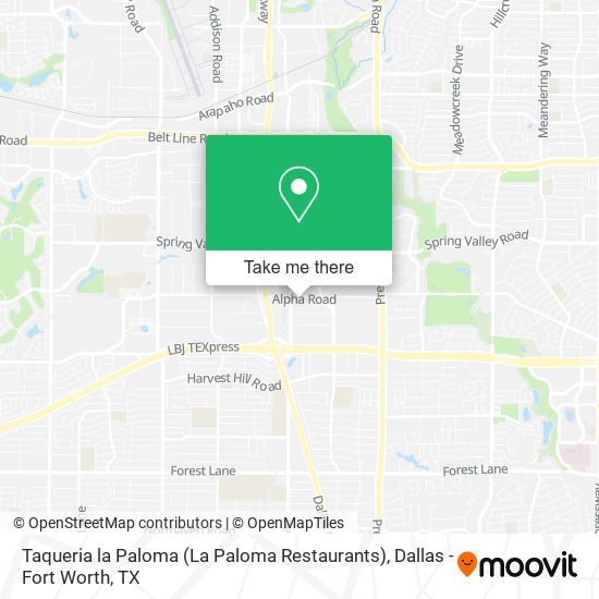 Taqueria la Paloma (La Paloma Restaurants) map