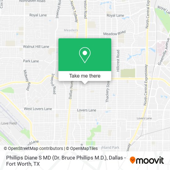 Mapa de Phillips Diane S MD (Dr. Bruce Phillips M.D.)