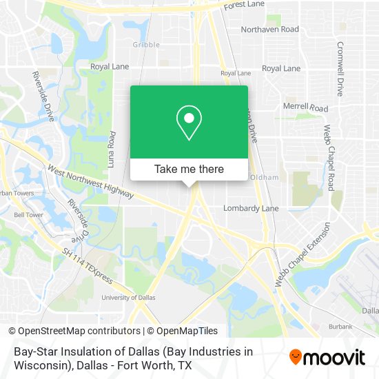 Bay-Star Insulation of Dallas (Bay Industries in Wisconsin) map