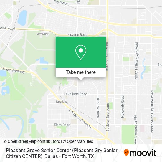Mapa de Pleasant Grove Senior Center (Pleasant Grv Senior Citizen CENTER)