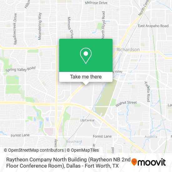 Raytheon Company North Building (Raytheon NB 2nd Floor Conference Room) map