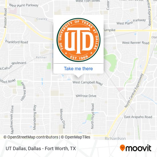 Mapa de UT Dallas