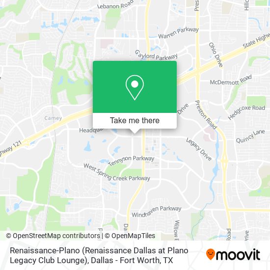 Renaissance-Plano (Renaissance Dallas at Plano Legacy Club Lounge) map
