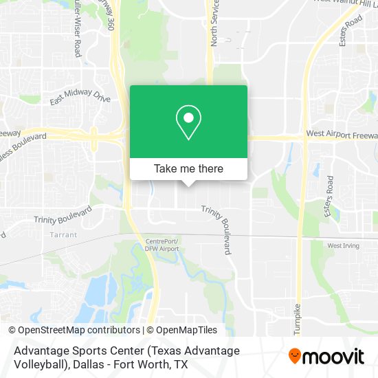 Advantage Sports Center (Texas Advantage Volleyball) map