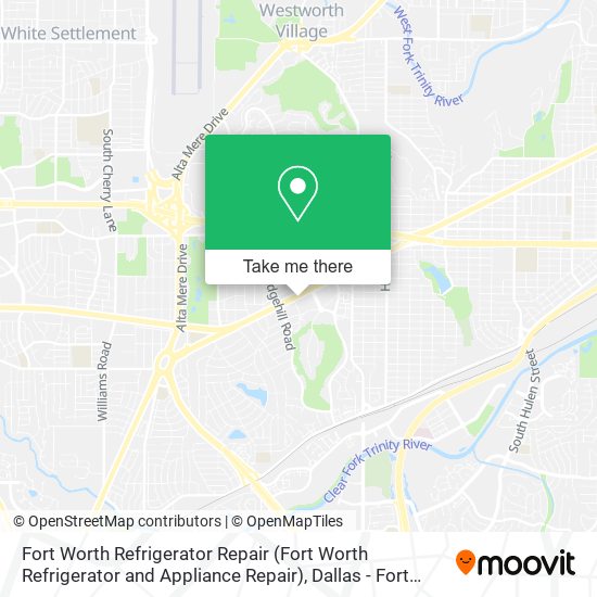 Fort Worth Refrigerator Repair (Fort Worth Refrigerator and Appliance Repair) map
