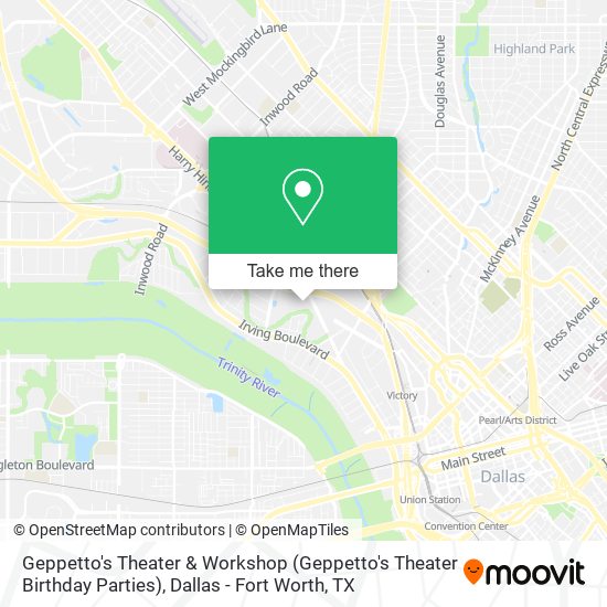 Mapa de Geppetto's Theater & Workshop (Geppetto's Theater Birthday Parties)