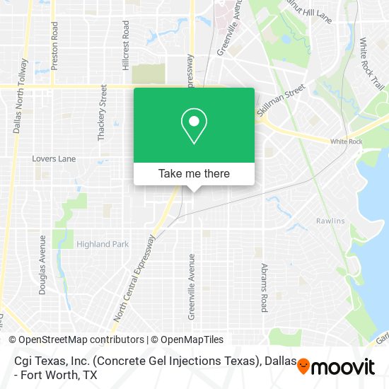 Mapa de Cgi Texas, Inc. (Concrete Gel Injections Texas)