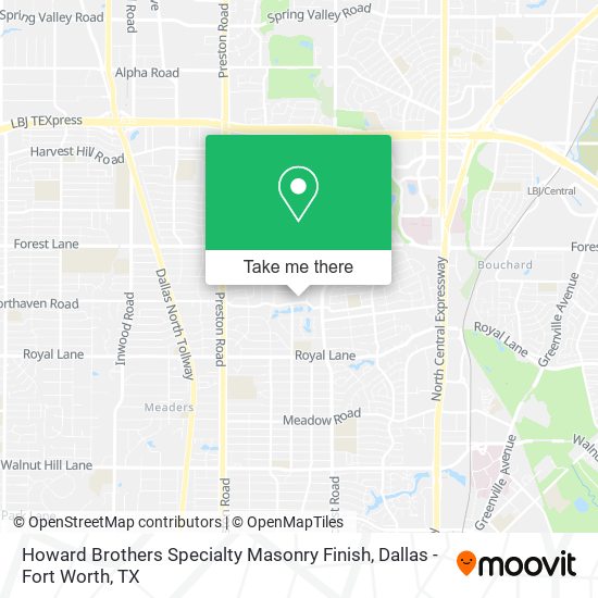 Mapa de Howard Brothers Specialty Masonry Finish
