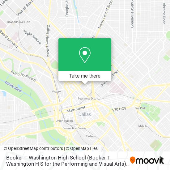 Booker T Washington High School (Booker T Washington H S for the Performing and Visual Arts) map