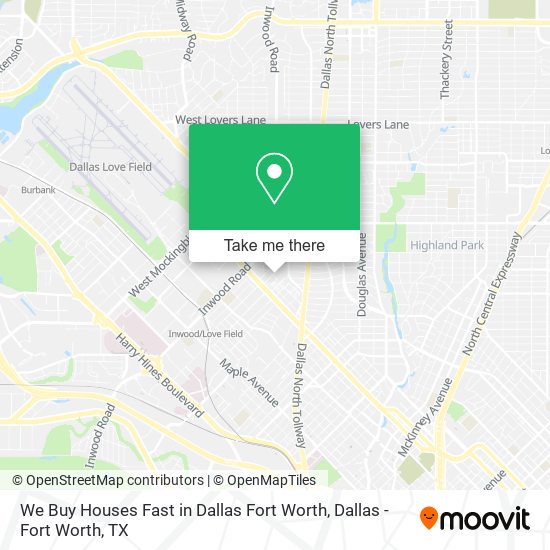 We Buy Houses Fast in Dallas Fort Worth map