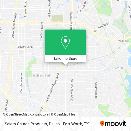 Salem Church Products map