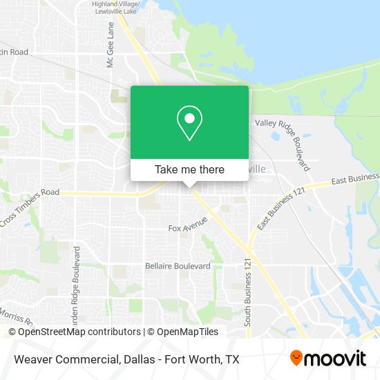 Mapa de Weaver Commercial