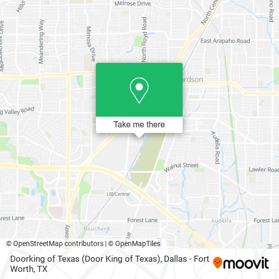 Doorking of Texas (Door King of Texas) map