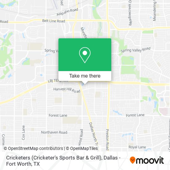Cricketers (Cricketer's Sports Bar & Grill) map