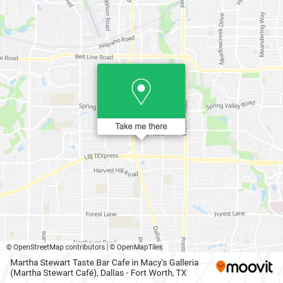 Martha Stewart Taste Bar Cafe in Macy's Galleria (Martha Stewart Café) map