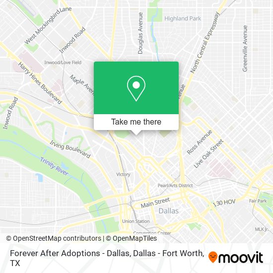 Forever After Adoptions - Dallas map