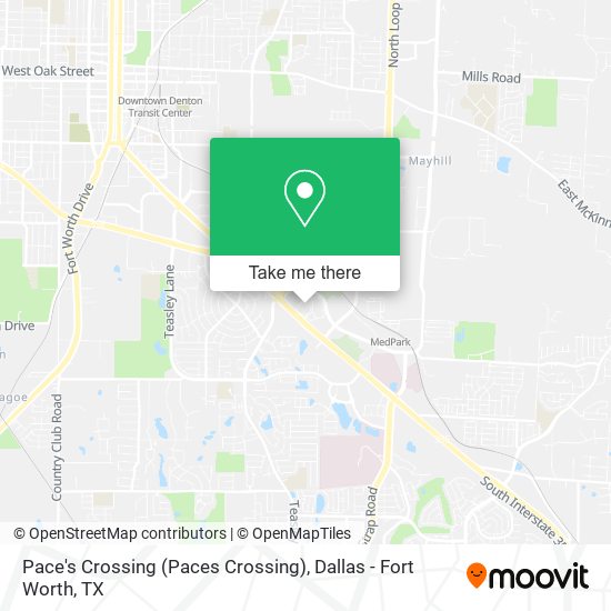 Pace's Crossing (Paces Crossing) map