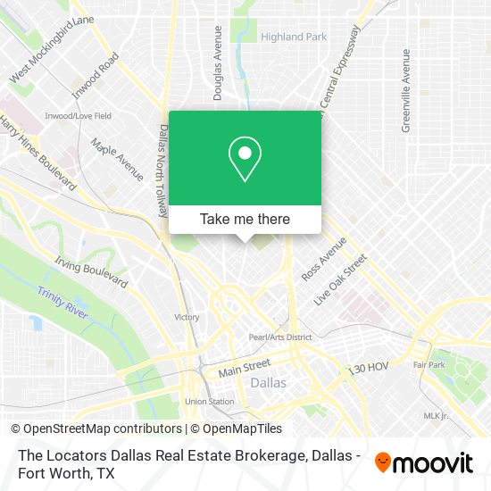 The Locators Dallas Real Estate Brokerage map