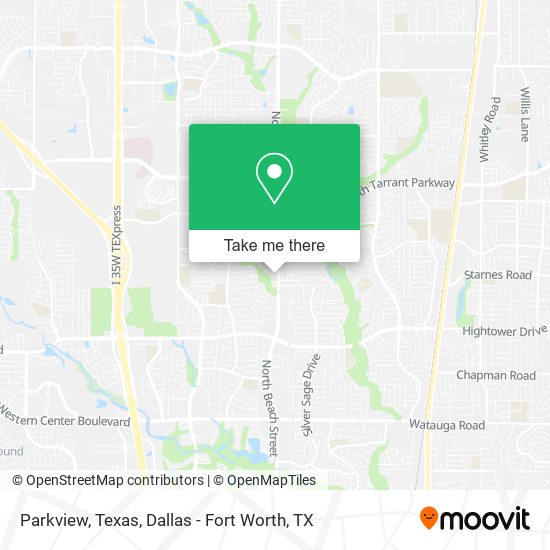 Parkview, Texas map