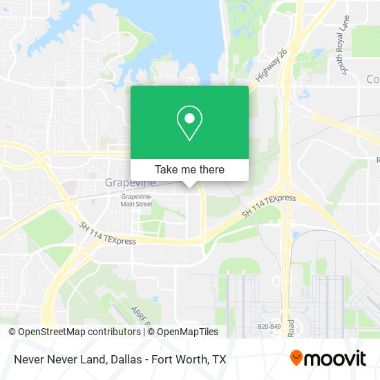 Never Never Land map