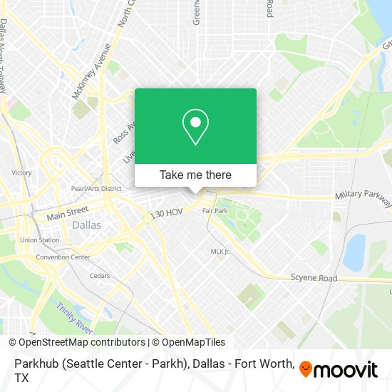Parkhub (Seattle Center - Parkh) map