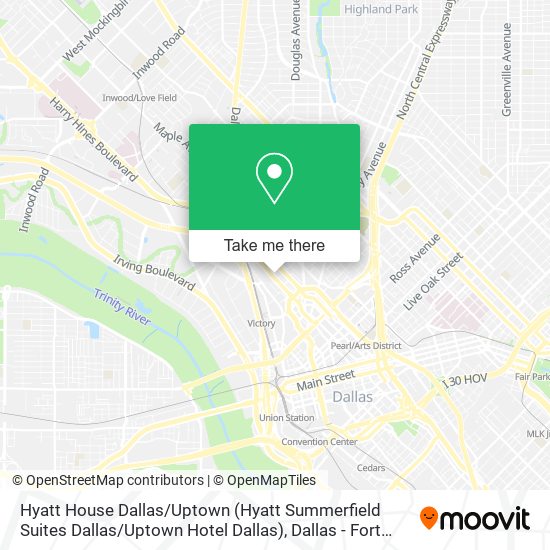 Hyatt House Dallas / Uptown (Hyatt Summerfield Suites Dallas / Uptown Hotel Dallas) map