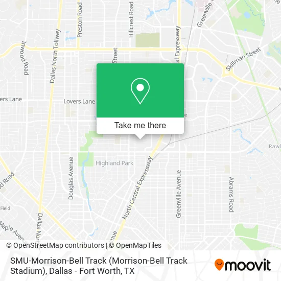 SMU-Morrison-Bell Track map